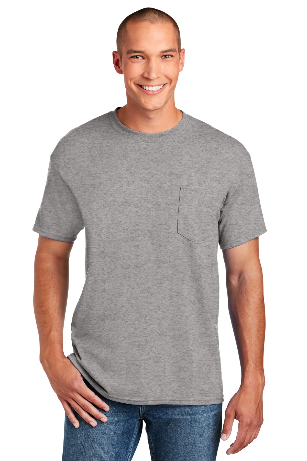 Gildan® - DryBlend® 50 Cotton/50 Poly Pocket T-Shirt