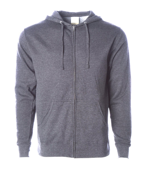 LIGHTWEIGHT ZIP HOODED SWEATSHIRT