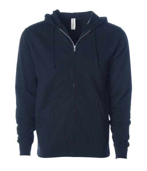 LIGHTWEIGHT ZIP HOODED SWEATSHIRT