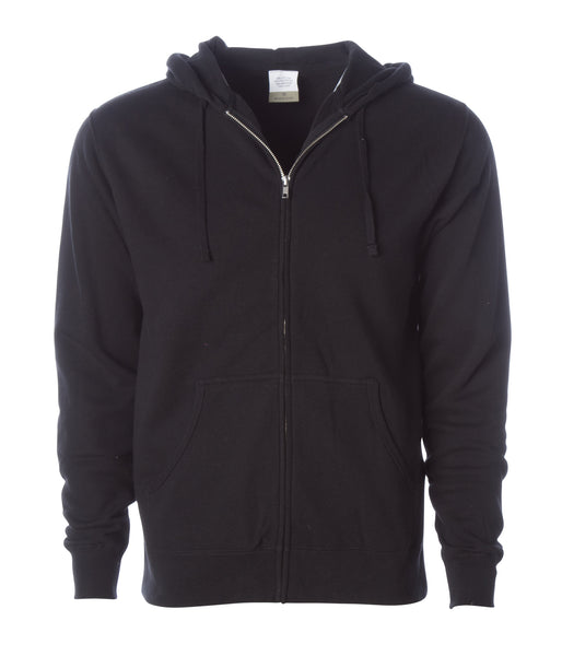 LIGHTWEIGHT ZIP HOODED SWEATSHIRT