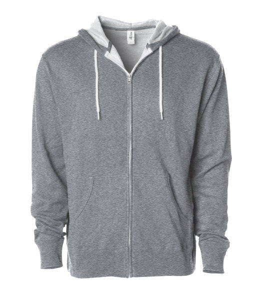 UNISEX LIGHTWEIGHT FITTED ZIP HOODED SWEATSHIRT