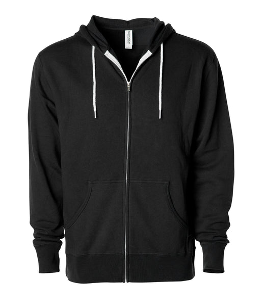 UNISEX LIGHTWEIGHT FITTED ZIP HOODED SWEATSHIRT