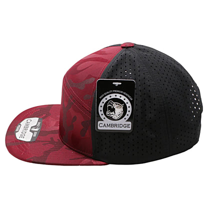 Pitbull Shiny Camo Camper Perforated Snapback Hats