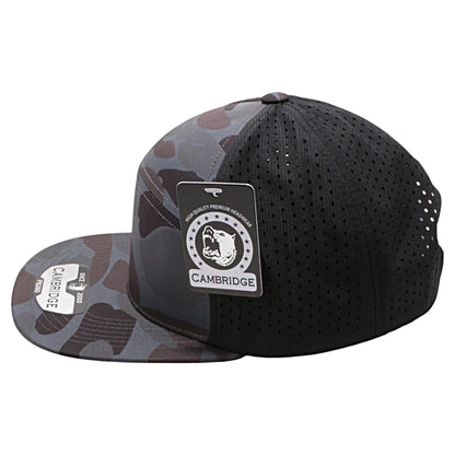 Pitbull Shiny Camo Camper Perforated Snapback Hats