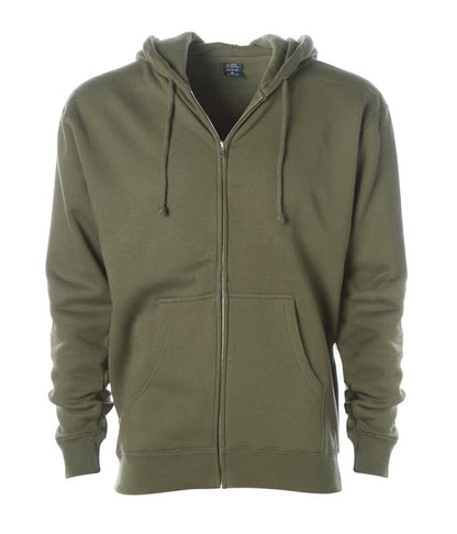 INDEPENDENT HEAVYWEIGHT ZIP HOODED SWEATSHIRT