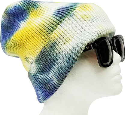 PB266 PIT BULL TIE DYE CUFFED KNIT BEANIE HATS