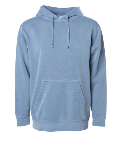 UNISEX MIDWEIGHT MINERAL WASH HOODED PULLOVER