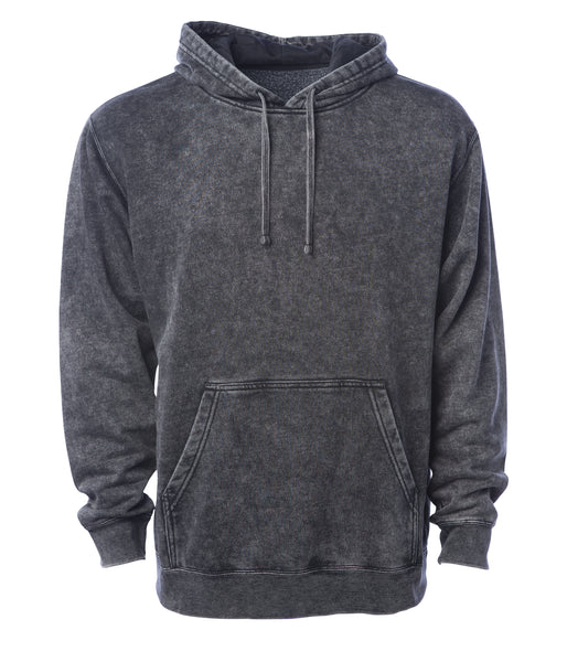 UNISEX MIDWEIGHT MINERAL WASH HOODED PULLOVER