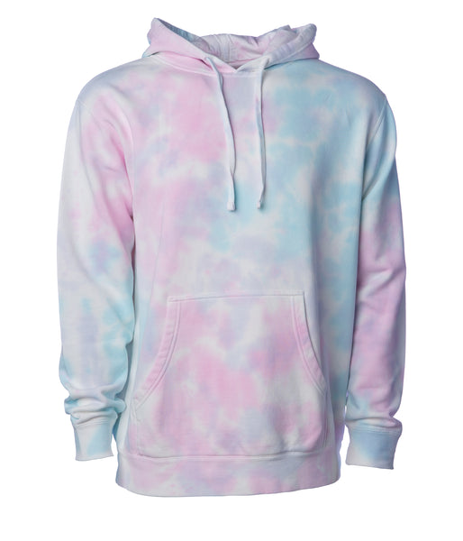 UNISEX MIDWEIGHT TIE DYE HOODED PULLOVER