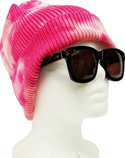 PB266 PIT BULL TIE DYE CUFFED KNIT BEANIE HATS