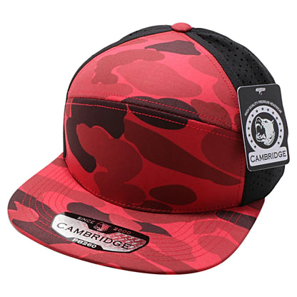 Pitbull Shiny Camo Camper Perforated Snapback Hats