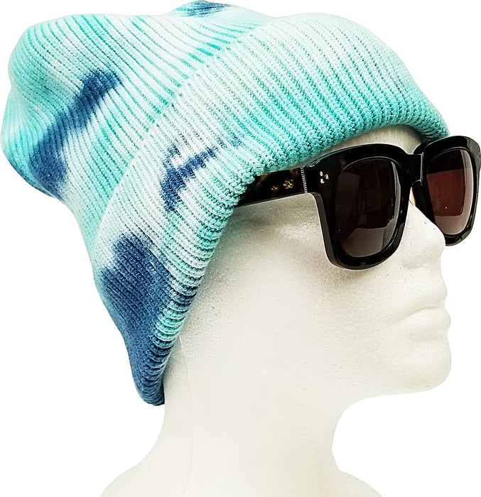 PB266 PIT BULL TIE DYE CUFFED KNIT BEANIE HATS