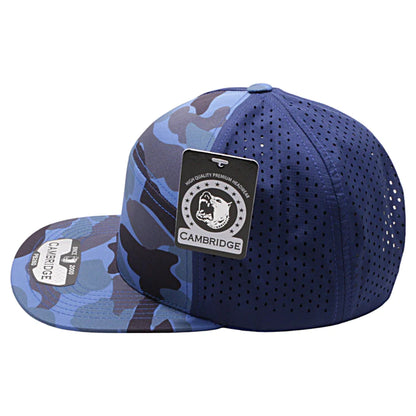 Pitbull Shiny Camo Camper Perforated Snapback Hats