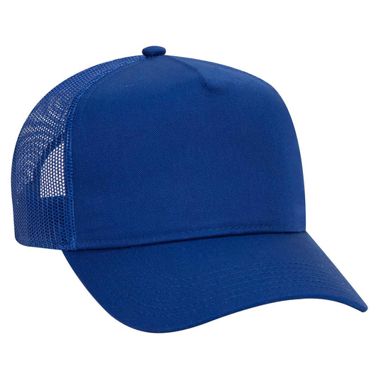 OTTO CAP 5 Panel Mid Profile Mesh Back Trucker Hat