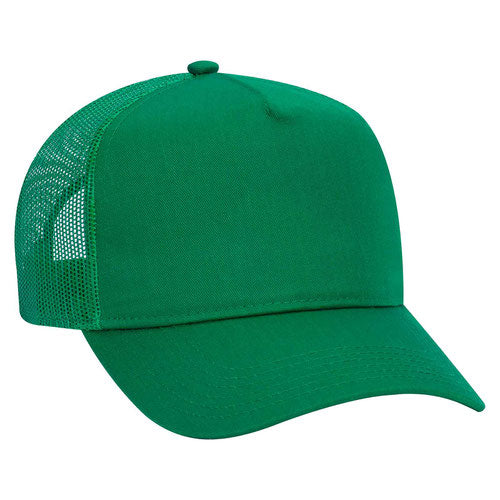 OTTO CAP 5 Panel Mid Profile Mesh Back Trucker Hat