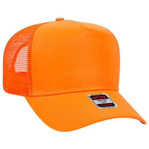 OTTO CAP 5 Panel Mid Profile Mesh Back Trucker Hat