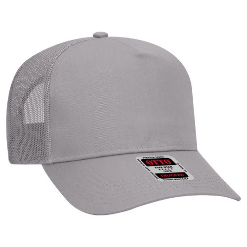 OTTO CAP 5 Panel Mid Profile Mesh Back Trucker Hat