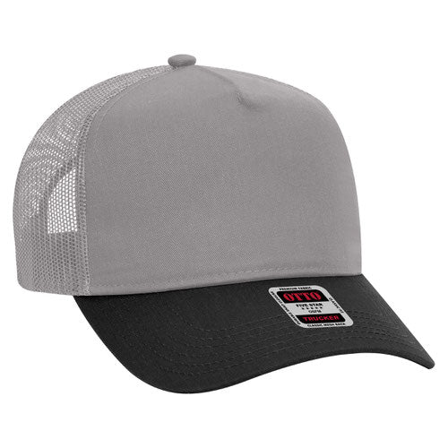 OTTO CAP 5 Panel Mid Profile Mesh Back Trucker Hat