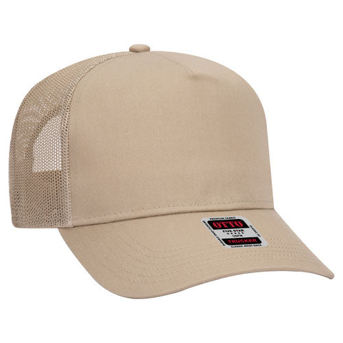 OTTO CAP 5 Panel Mid Profile Mesh Back Trucker Hat