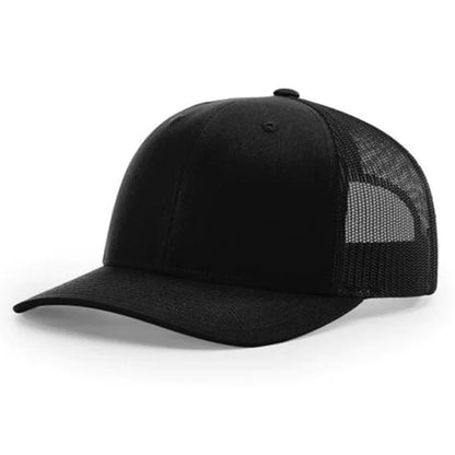 Richardson 112 Twill Mesh Back Trucker Hat with Contrast Stitching and Adjustable Plastic Snapback