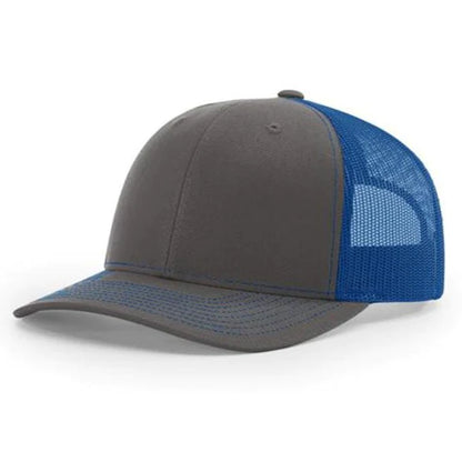 Richardson 112 Twill Mesh Back Trucker Hat with Contrast Stitching and Adjustable Plastic Snapback